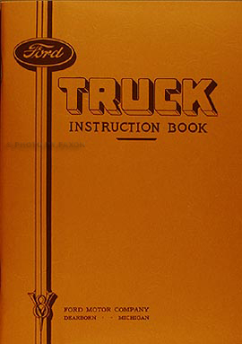 1935 Ford 1½-ton Truck Reprint Owner's Manual 1.5 ton