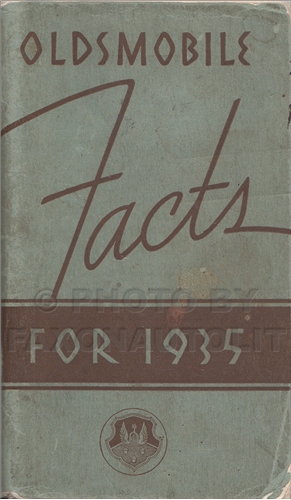 1935 Oldsmobile Facts Book Original