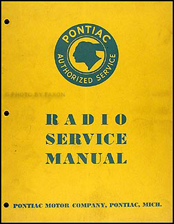 1935 Pontiac Radio Manual Original 
