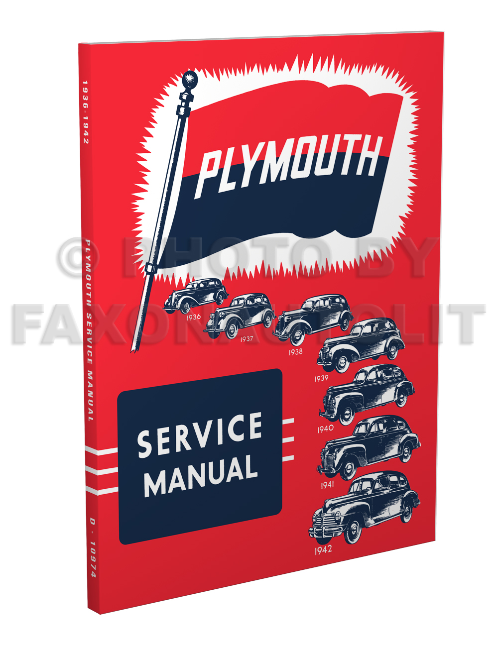 1936-1942 Plymouth Shop Manual Reprint for All Models