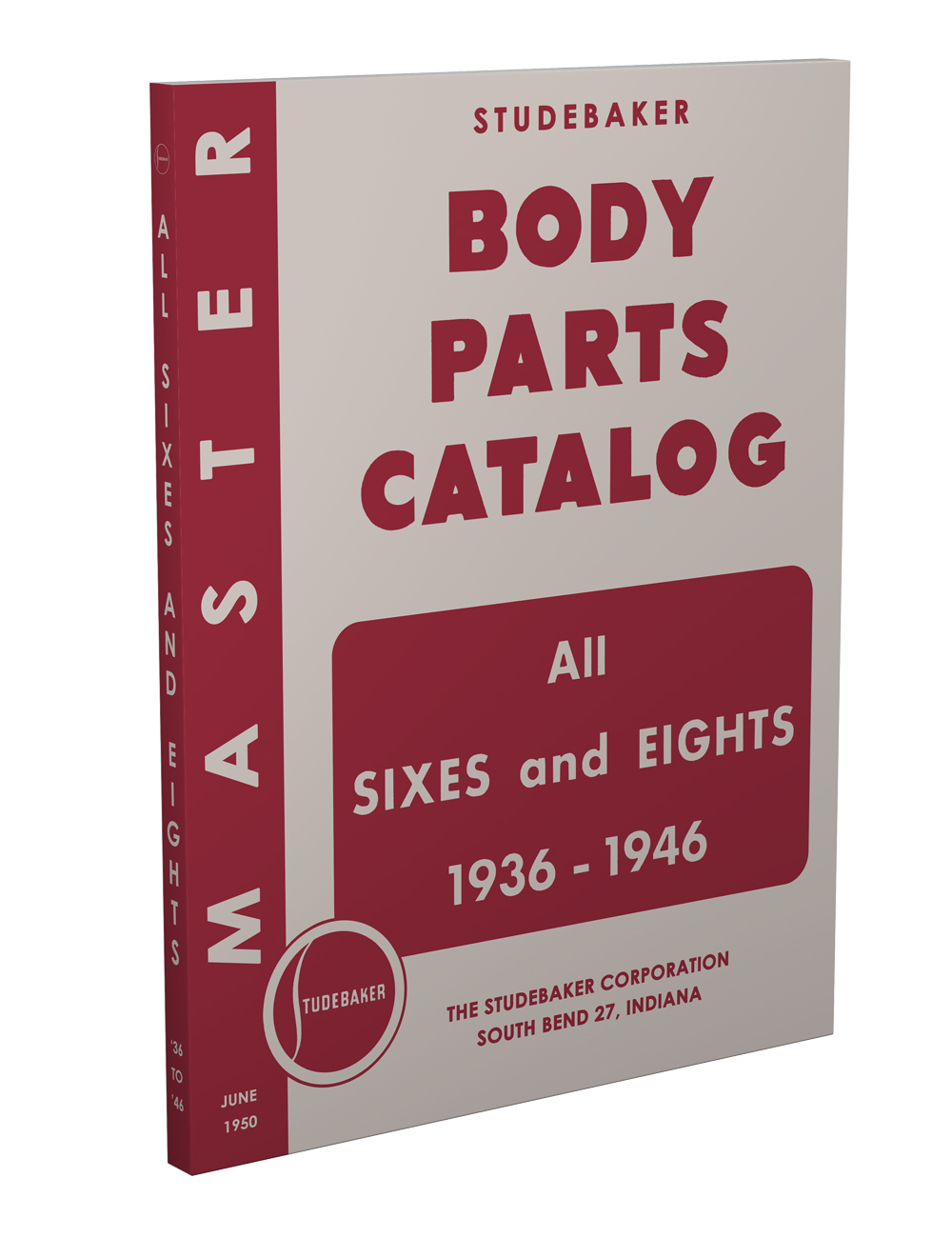1936-1946 Studebaker Body Parts Book Reprint