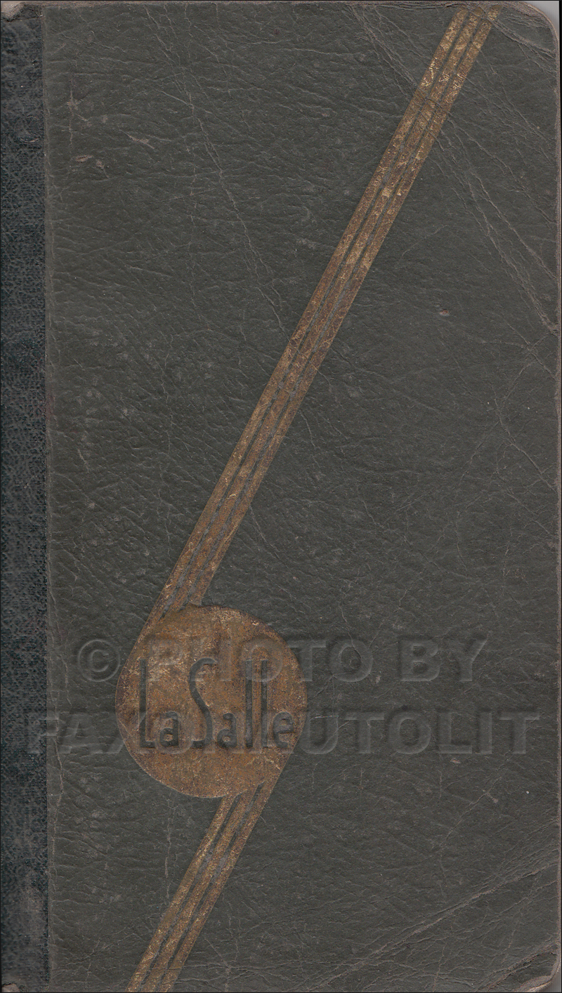 1936 Cadillac Lasalle Data Book Original