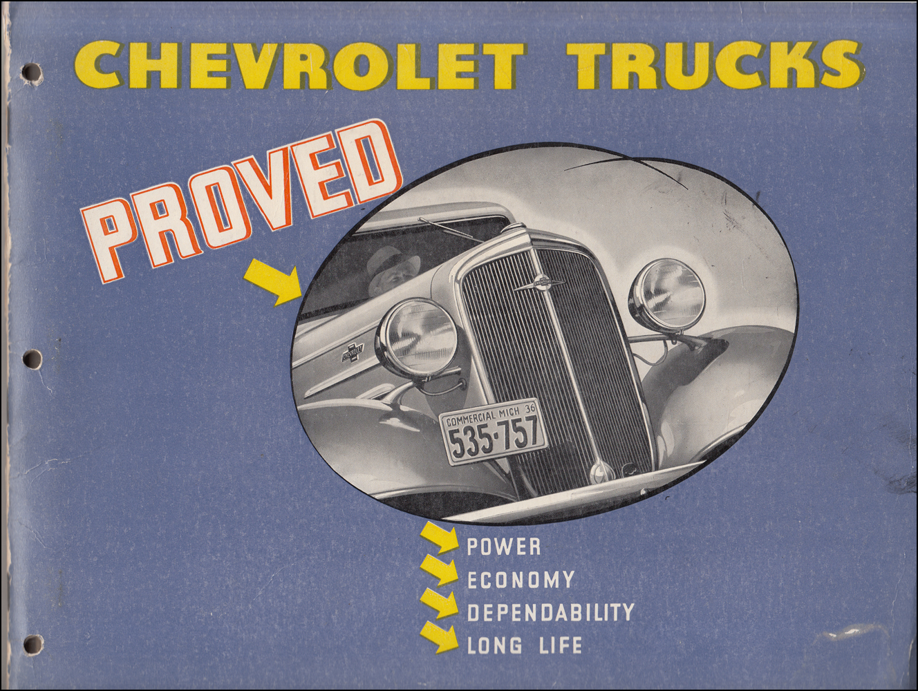 1936 Chevrolet Truck Testimonial Dealer Album Original