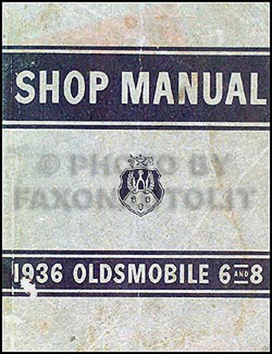 1936 Oldsmobile Repair Manual Original 5 1/2 x 7"