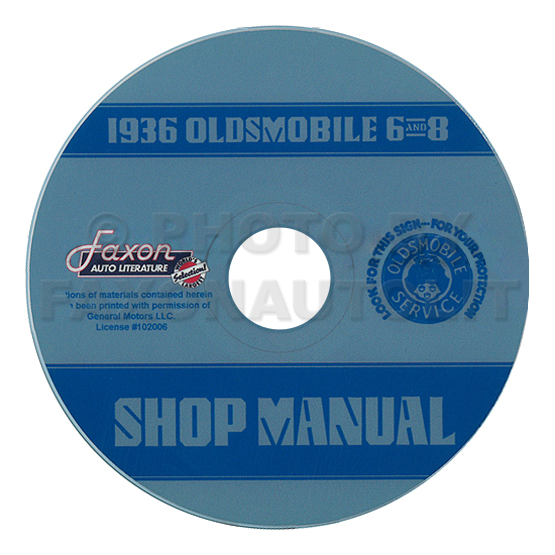 1936 Oldsmobile 6 and 8 CD-ROM Repair Shop Manual