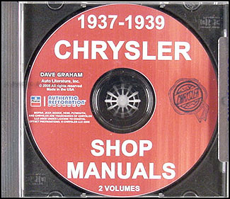1937-1939 Chrysler CD-ROM Shop Manual