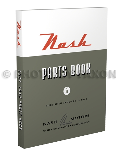 1937-1942 Nash Parts Book Reprint - all models