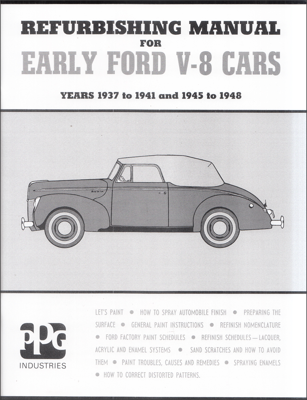 1937-1948 Ford Repaint Manual Model V8