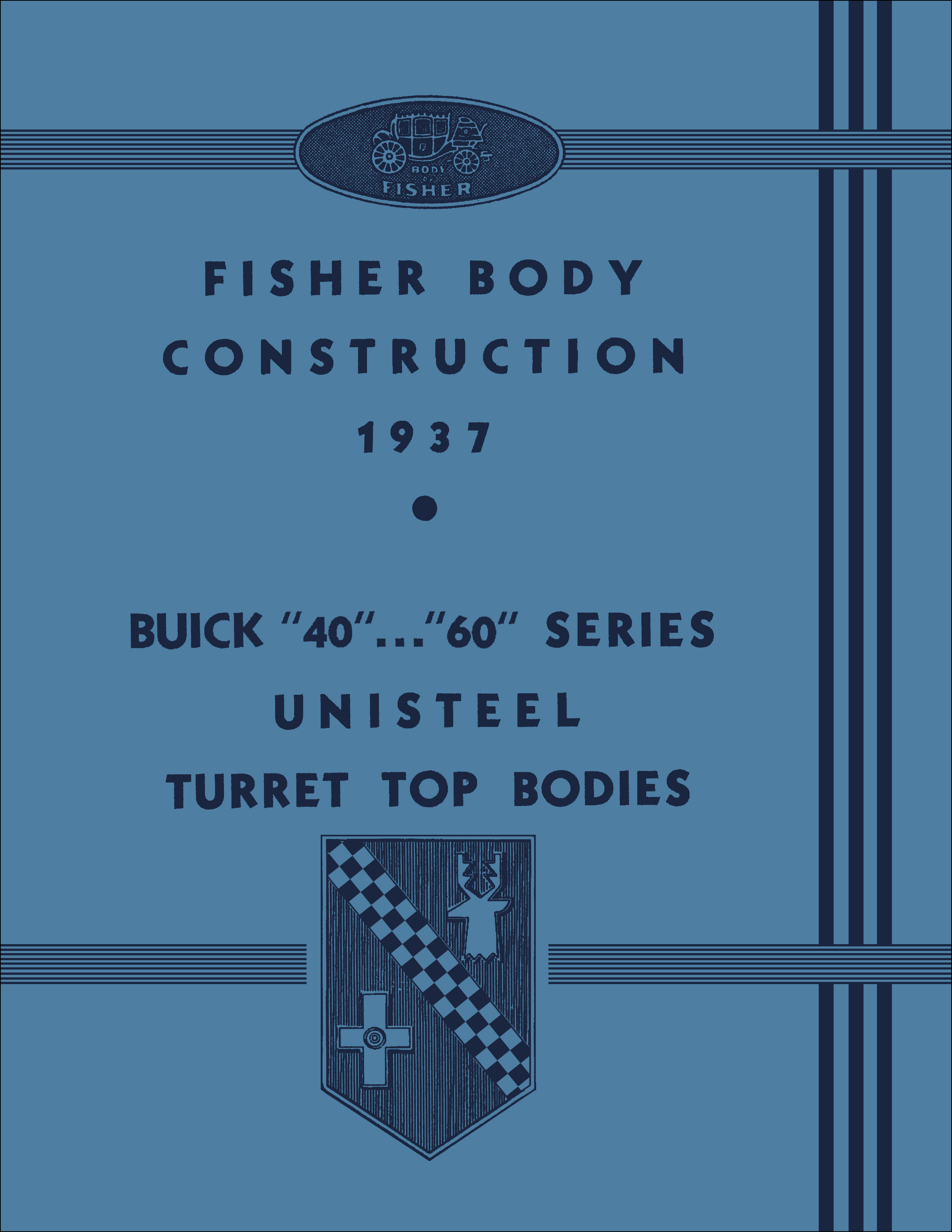 1937 Buick Century and Special Fisher Body Repair Shop Manual Reprint