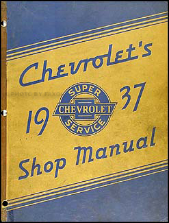 1937 Chevy CANADIAN Shop Manual Original 