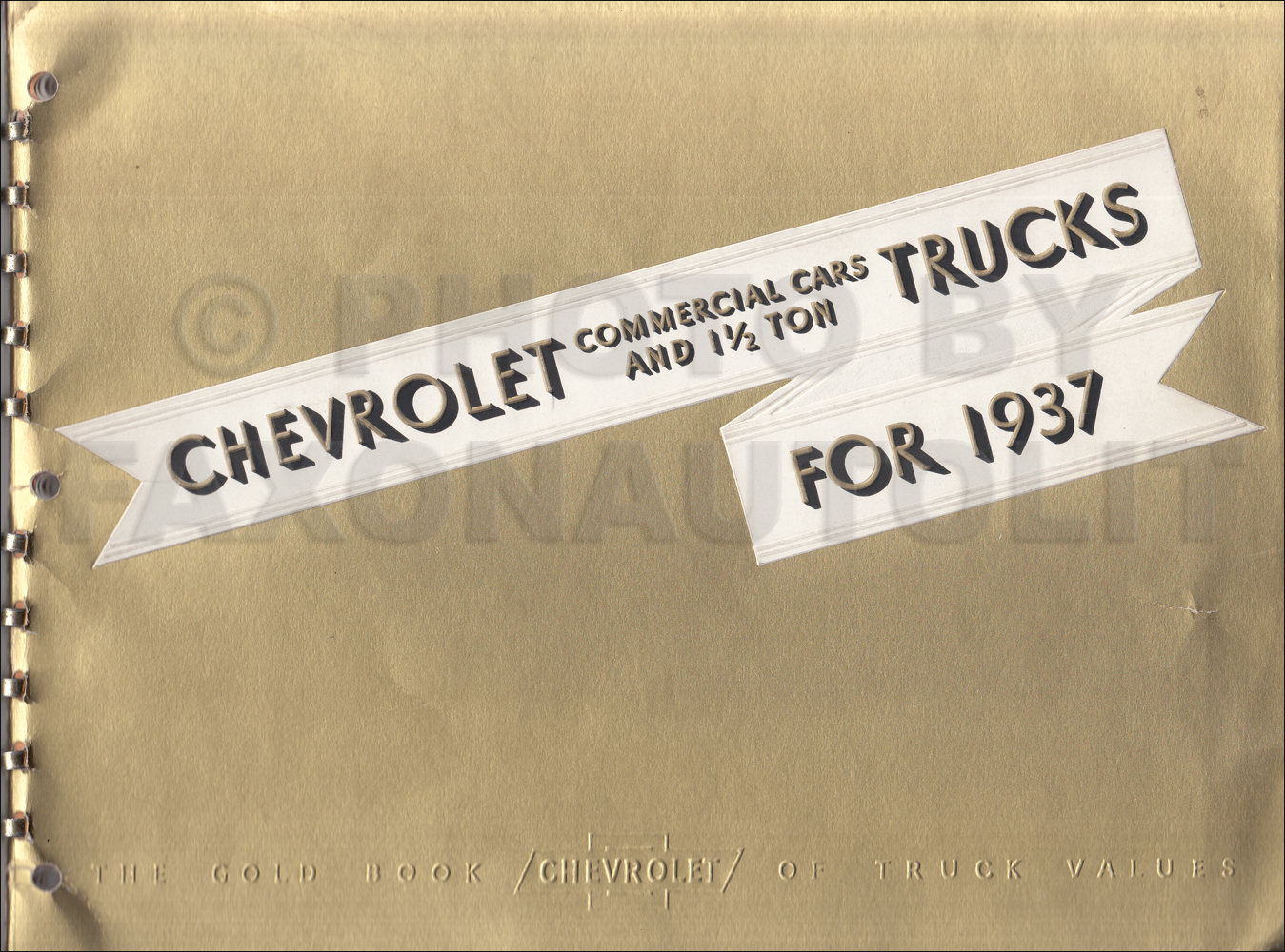 1937 Chevrolet Truck Dealer Album Original
