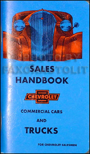 1937 Chevrolet Pickup and Truck Data Book Reprint
