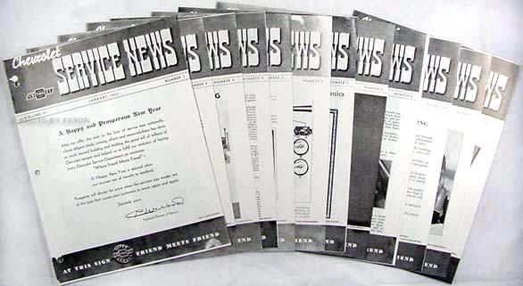 1937 Chevrolet Service News reprint (10 issues on 1937 & 2 on 1938)