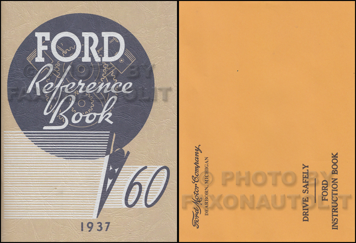 1937 Ford Car and Pickup Owner's Manual Reprint 60hp