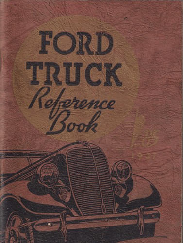 1937 Ford 1½ ton Truck Owner's Manual Original One-and-a-half-ton