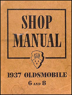 1937 Oldsmobile Repair Manual Original 5 1/2 x 7"