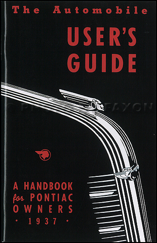1937 Pontiac Owners Manual Reprint