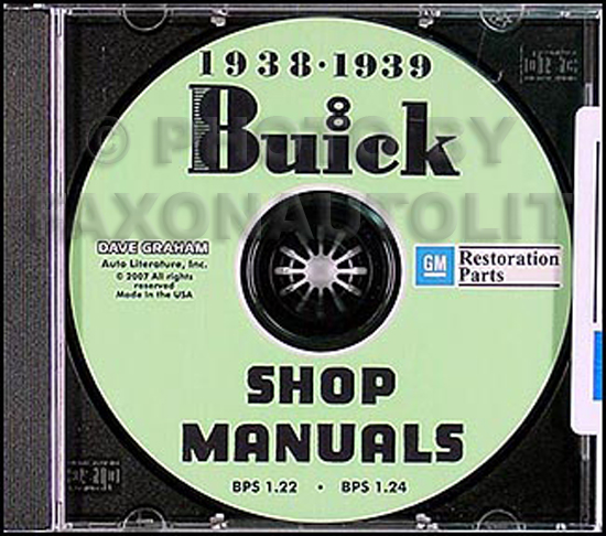 1939 Buick Shop Manual Set CD Repair Service Century Limited Roadmaster Special