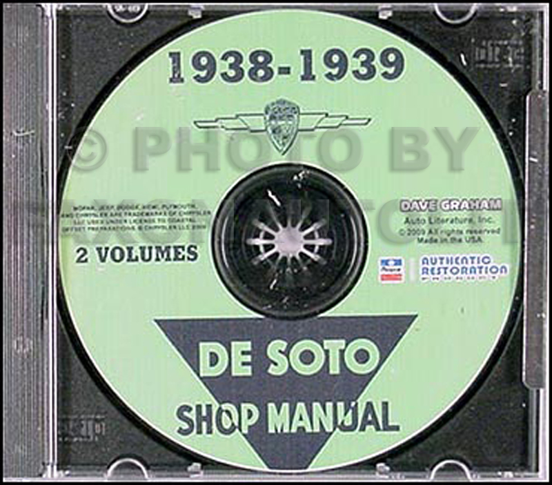 CD 1938-1939 De Soto Shop Manual 