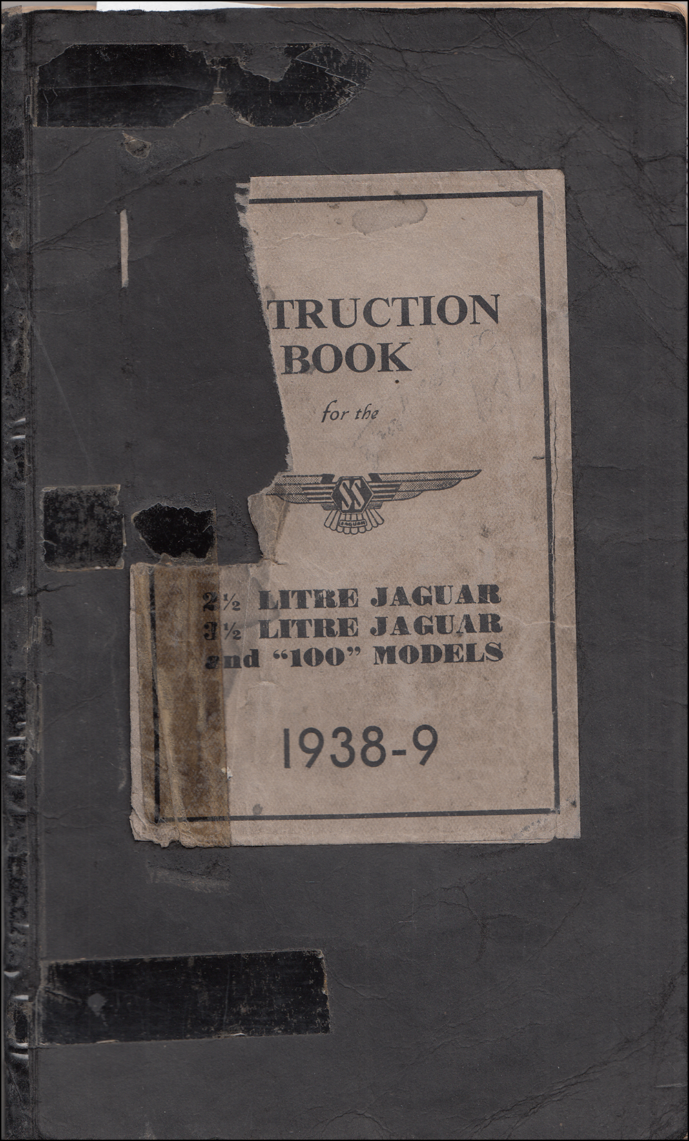 1938-1939 Jaguar 2.5/3.5 Litre and SS 100 Owner's Manual Original