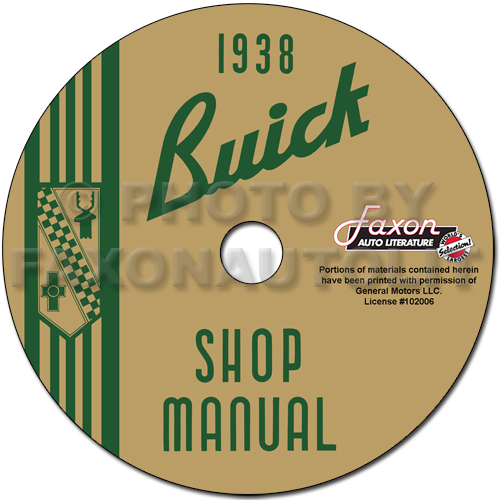 1938 Buick Shop Manual Reprint -- all models