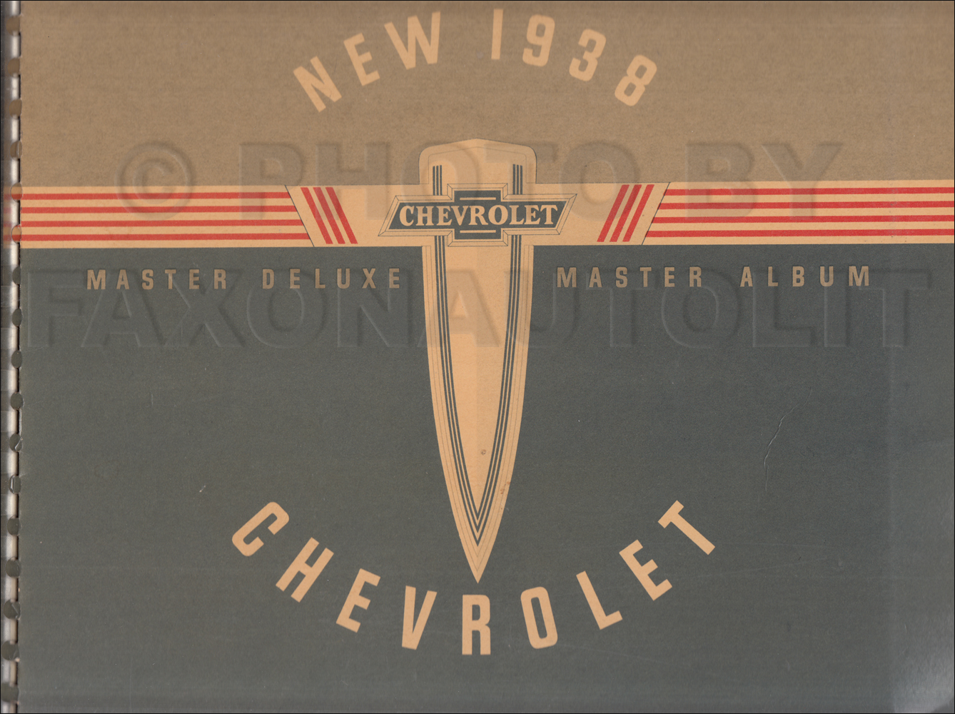 1938 Chevrolet Car Color and Upholstery Dealer Album Original