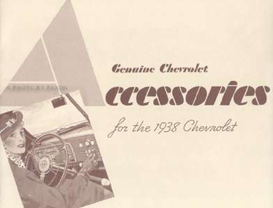 1938 Chevrolet Car Reprint Accessory Catalog Set