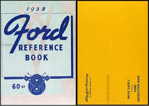 1938 Ford 60 HP Car & Pickup Owner's Manual Reprint