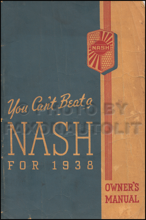 1938 Nash Owner's Manual Original