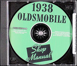 1938 Oldsmobile CD-ROM Shop Manual 