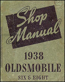 1938 Oldsmobile Repair Manual Original 5 1/2 x 7"
