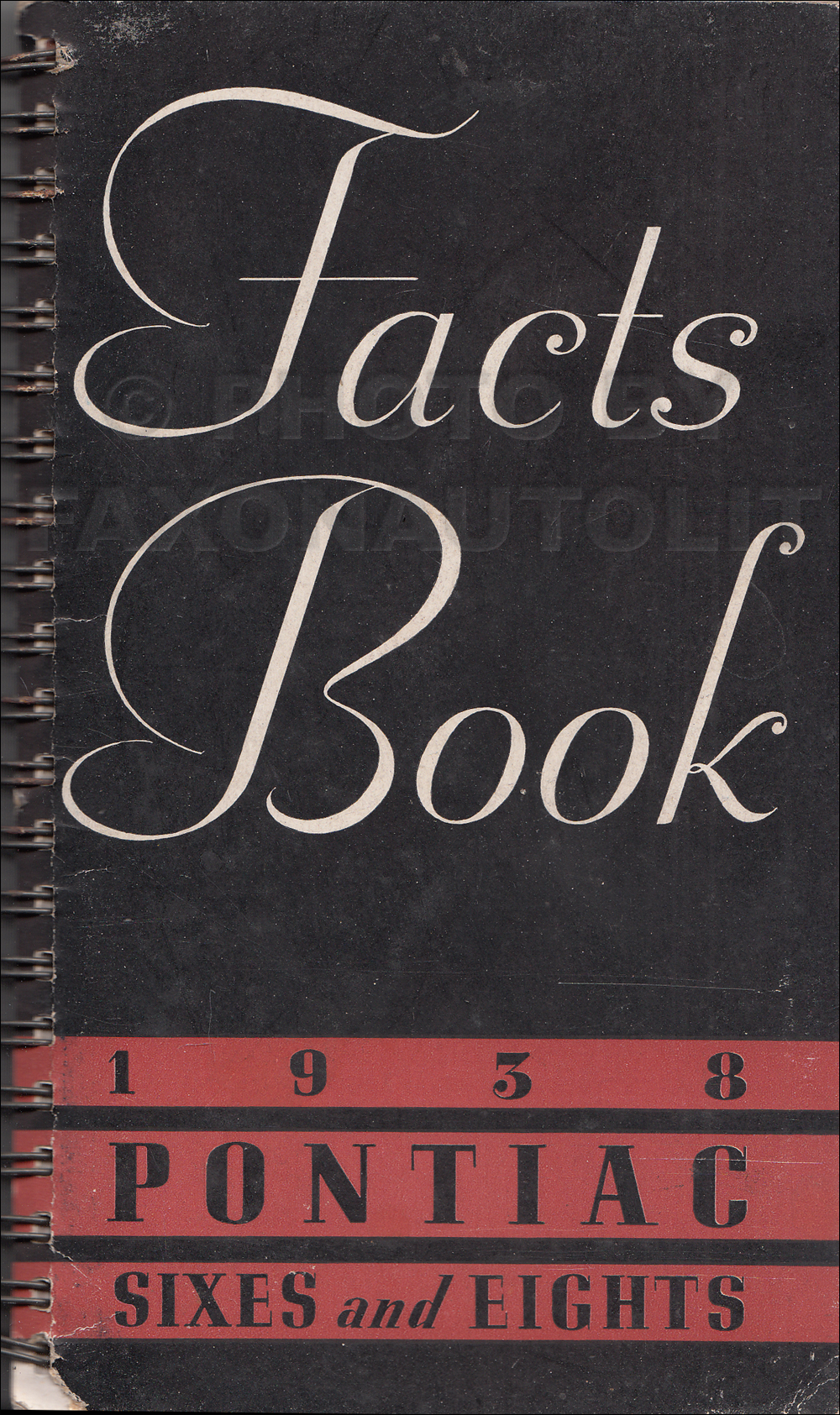 1938 Pontiac Facts Book Dealer Album Original