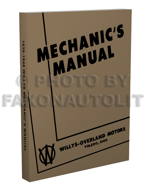 1939-1948 Willys Repair Manual Reprint 