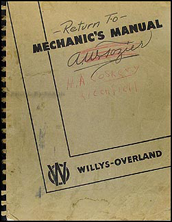 1939-1948 Willys Repair Manual Original
