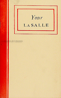 1939 Cadillac La Salle Reprint Owner's Manual