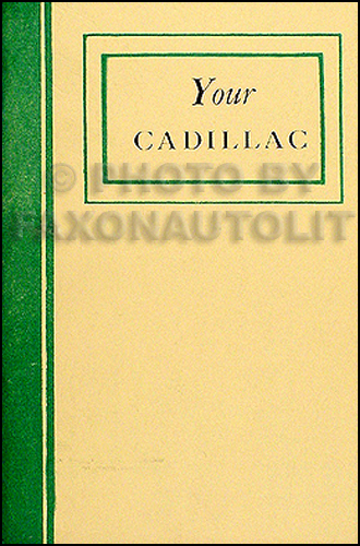 1939 Cadillac V8 Owner's Manual 39 series 60, 61, & 75 Reprint