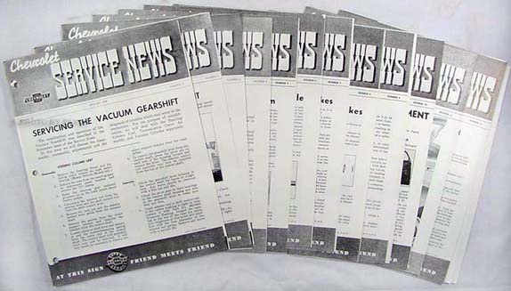 1939 Chevrolet Service News Reprint (10 issues on 1939 & 2 on 1940)