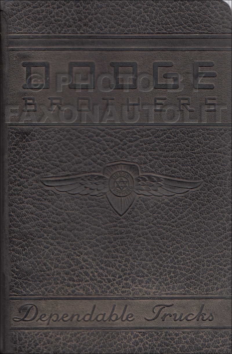 1939 Dodge Truck Data Book Original