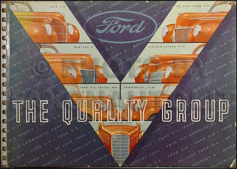 1939 Ford, Lincoln, and Mercury Dealer Album Original