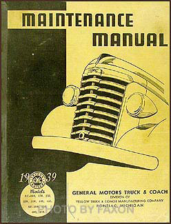 1939 GMC 100-450 Repair Manual Original 