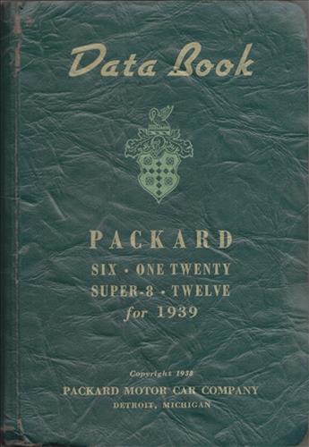 1939 Packard Data Book Original