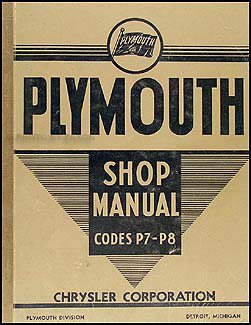 1939 Plymouth Shop Manual Original 