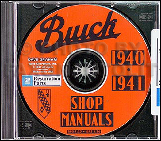 1940-1941 Buick CD-ROM Shop Manuals 