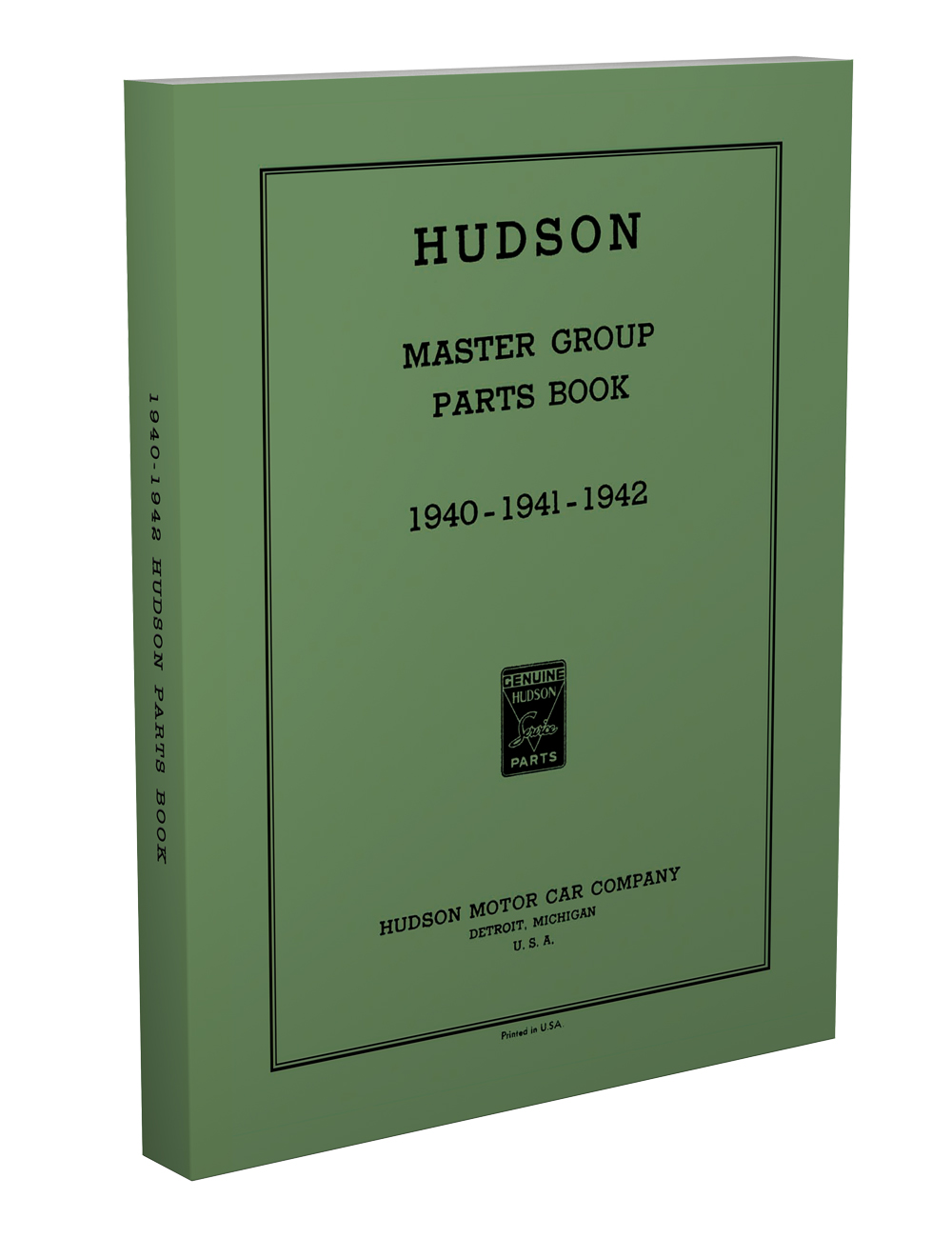 1940-1942 Hudson Master Parts Book Reprint