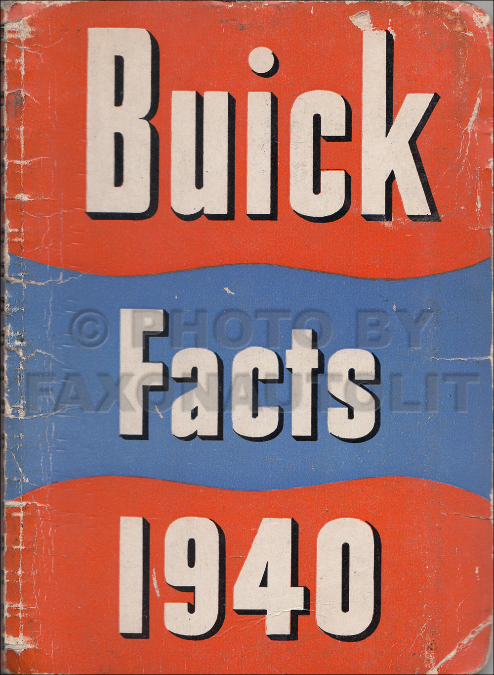 1940 Buick Facts Book Original