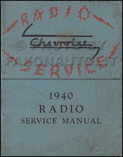 1940 Chevy Radio Manual Original Car & Truck