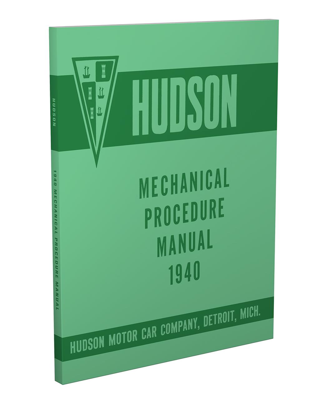 1940 Hudson Shop Manual Reprint 