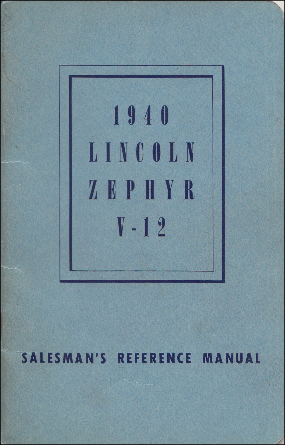 1940 Lincoln Zephyr and Continental Data Book Original