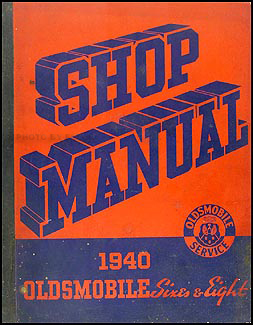 1940 Oldsmobile Repair Manual Original 8 1/2 x 11"