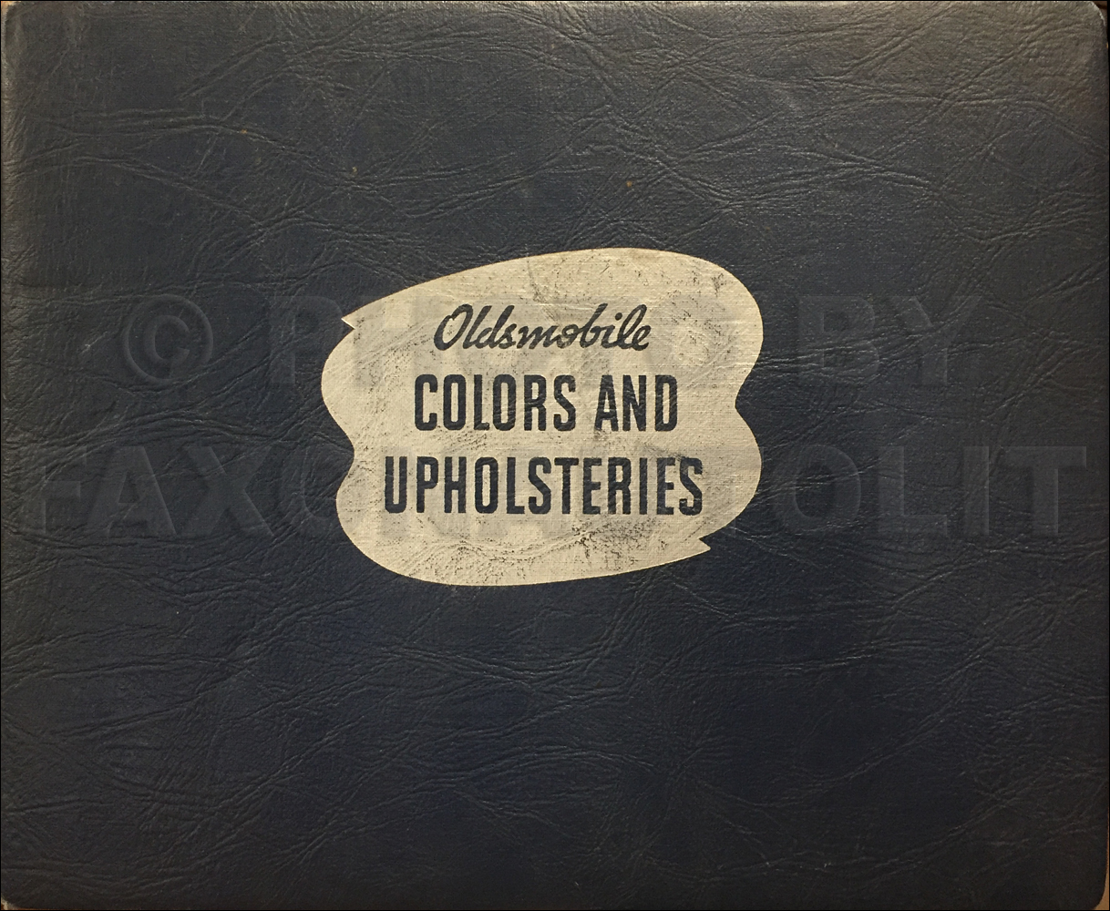 1940 Oldsmobile Color & Upholstery Dealer Album Original